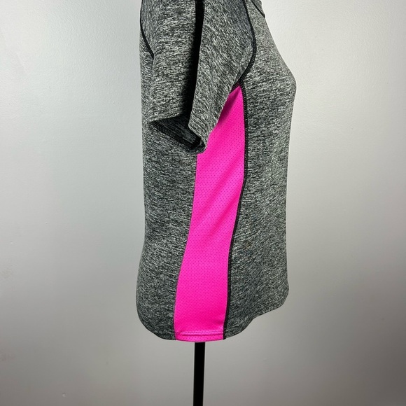 Guilty Grey Pink Short Sleeve Crew Neck Active Tee Large - Picture 3 of 10